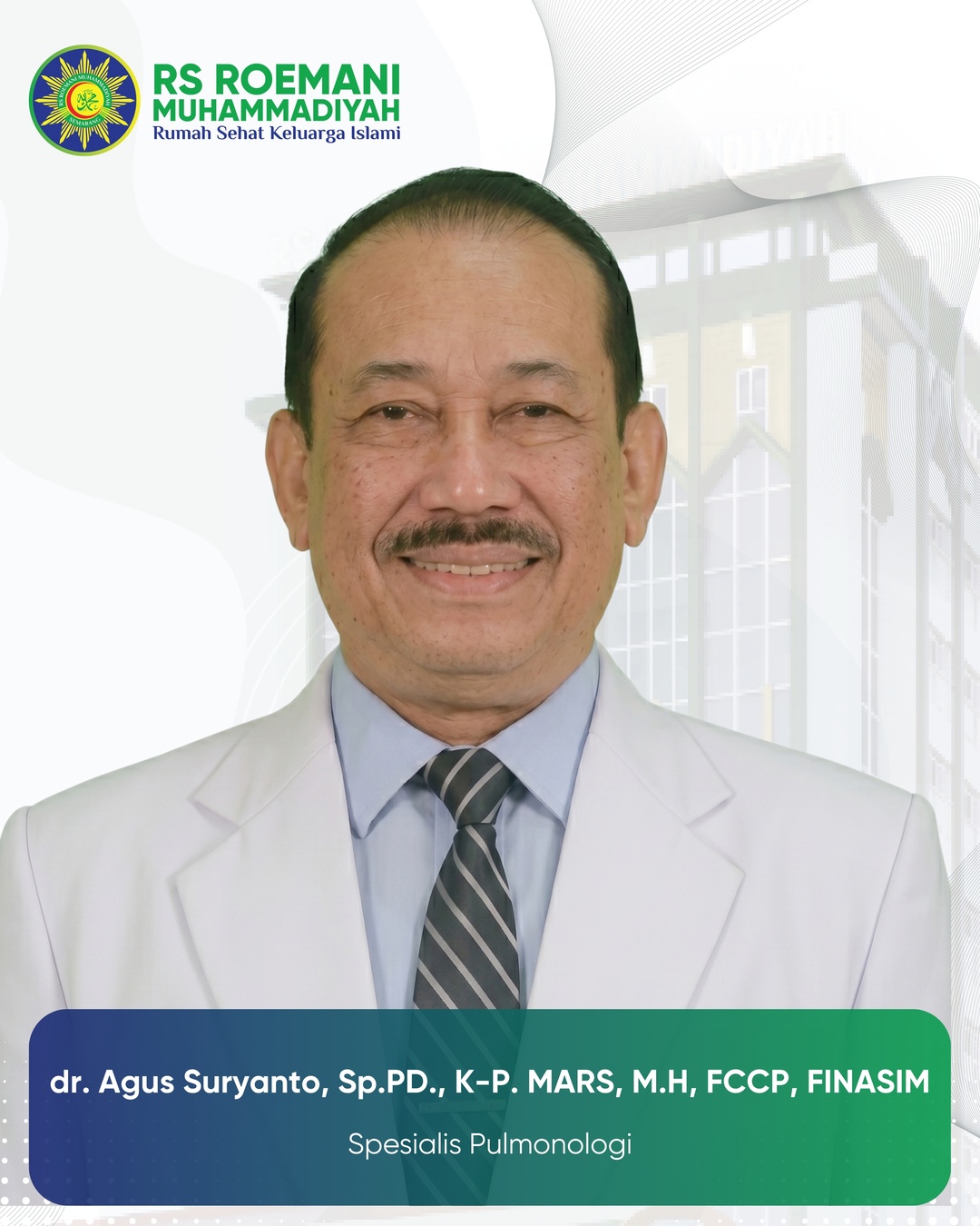 Agus Suryanto dr., Sp.PD., K-P. MARS, M.H, FCCP, FINASIM